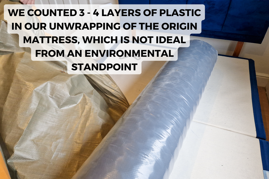 origin mattress rolled up